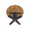International Concepts 42 in. Solid Wood Round Dual Drop Leaf Dining Pedestal Table - 30.3 in.High in Hickory/Washed Coal K45-42DPT-23B - alternate 3